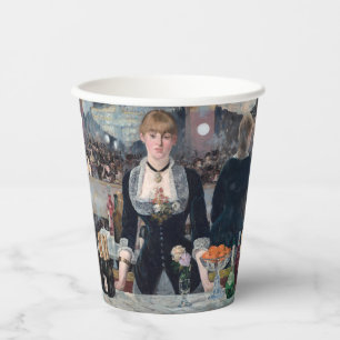 Gobelets En Papier Edouard Manet - Un bar aux Folies-Bergere