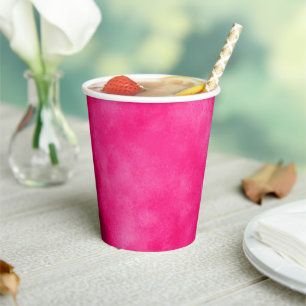 Gobelets En Papier Effet nuage de tempête élégant Magenta
