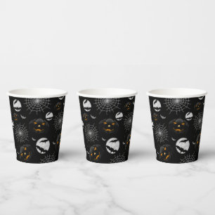 Gobelets En Papier Éffrayant Dark Halloween Motif
