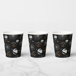 Gobelets En Papier Éffrayant Dark Halloween Motif