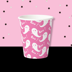 Gobelets En Papier Éffrayant Ghost Motif Halloween Tasse en papier ro