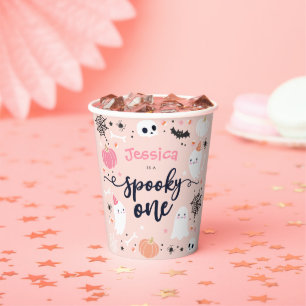 Gobelets En Papier Éffrayant Une Mignonne Halloween Ghost 1er Décor A