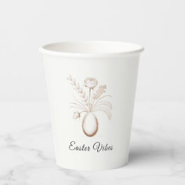 Gobelets En Papier Elegant Easter Vibes Floral Paper Cups