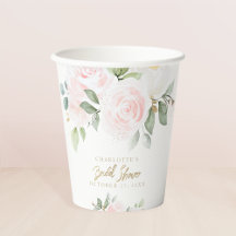 Élégant Floral Aquarelle Or Fête de Mariage