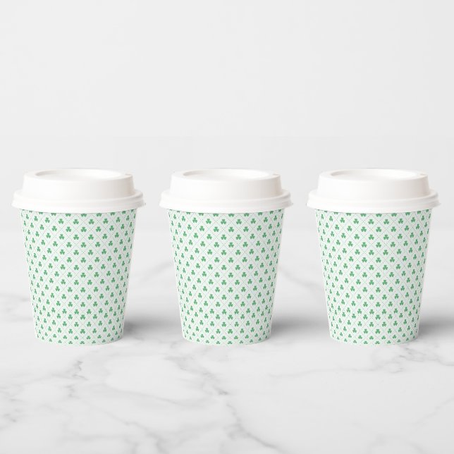 Gobelets En Papier Élégant Motif Clover (Multi)