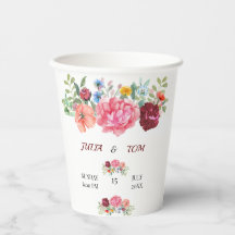 Élégante Bourgogne et flore rose
