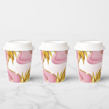 Élégante flamme d'or Rose