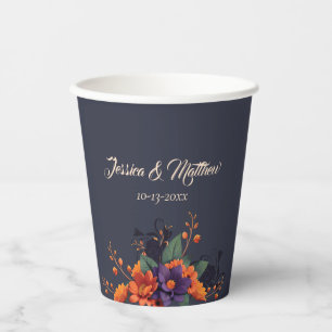 Gobelets En Papier Élégantes Coupes en papier Mariage de Monogramme G