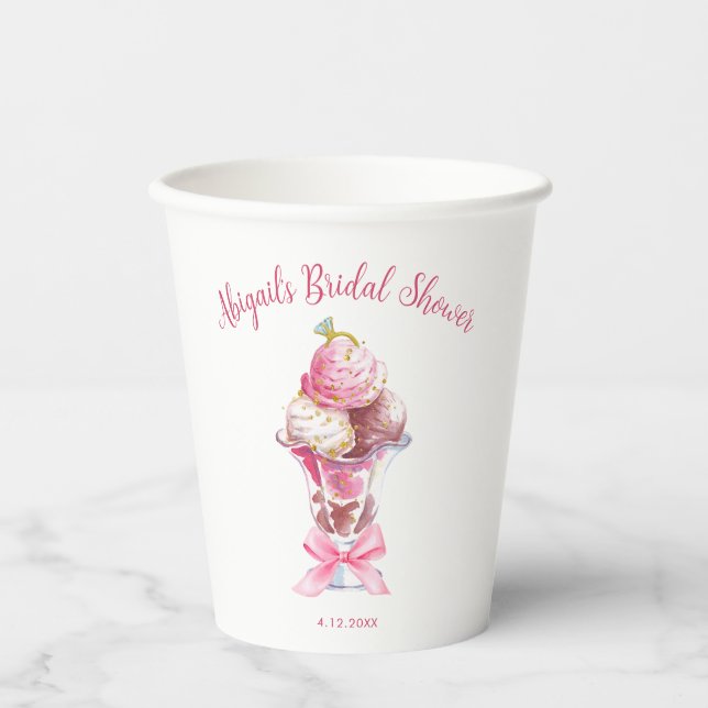 GOBELETS EN PAPIER ELLE A ÉTÉ ENLEVÉE LANCEMENT DE MARIÉE (Recto)