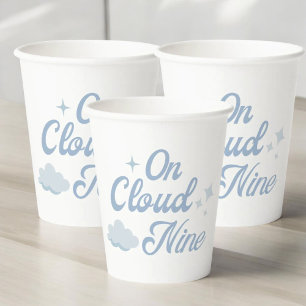 Gobelets En Papier Elle Est Sur Cloud 9 Bachelorette Party