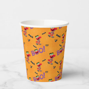 Gobelets En Papier Elmo Motif Halloween Boo