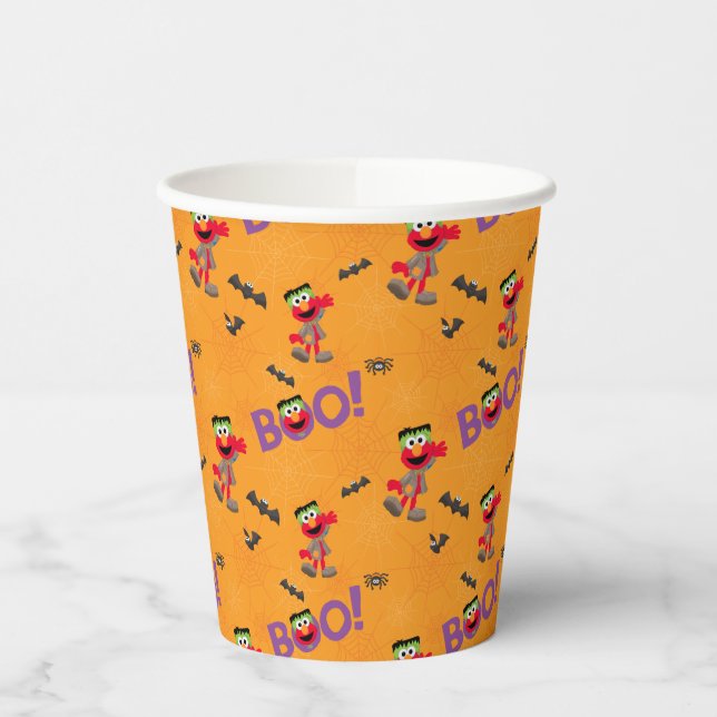 Gobelets En Papier Elmo | Motif Halloween Boo (Gauche)