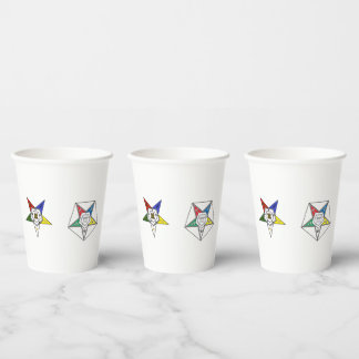 Gobelets En Papier Emblème de l'Ordre de l'Étoile orientale