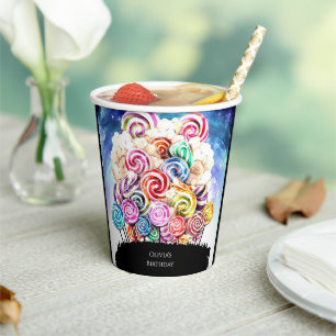 Gobelets En Papier Enchanted Candyland Anniversaire Amusant
