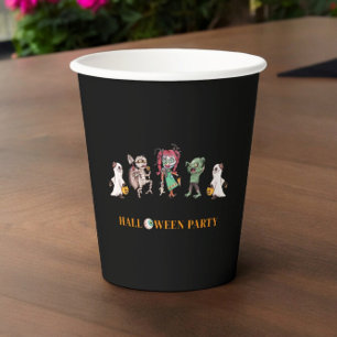 Gobelets En Papier Enfants halloween Plaque de papier éffrayante