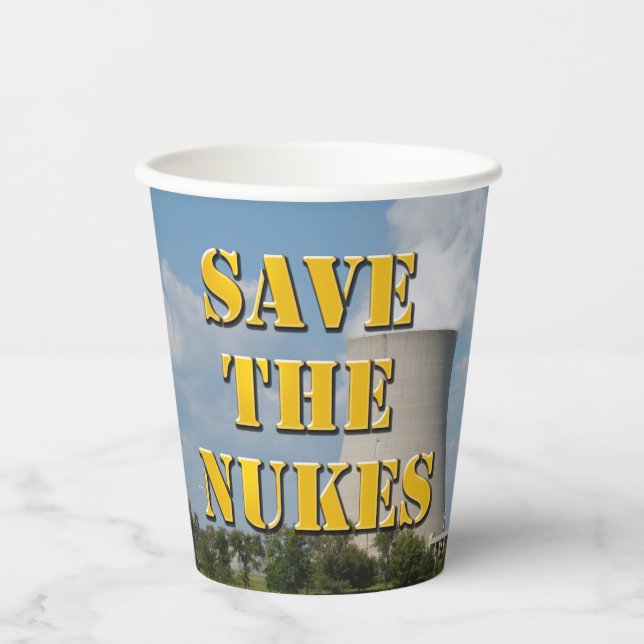 Gobelets En Papier Enregistrer Les Nukes (Recto)