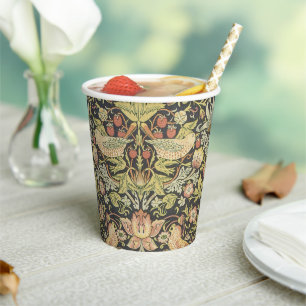 Gobelets En Papier Ensemble de mariage vintage Voleurs de fraises