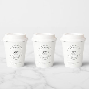 Gobelets En Papier Entreprise Grand logo Personnalisé