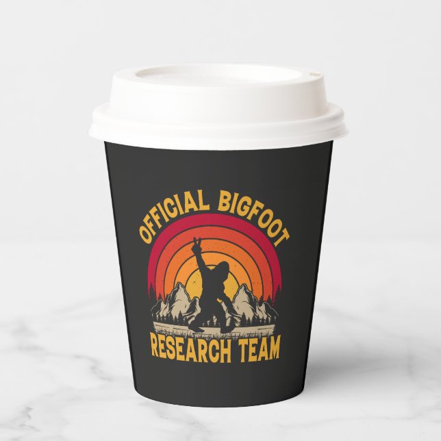 Gobelets En Papier Équipe de recherche originale de Bigfoot (Recto)