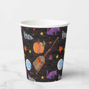 Gobelets En Papier Eric Carle Caterpillar Black Halloween Motif