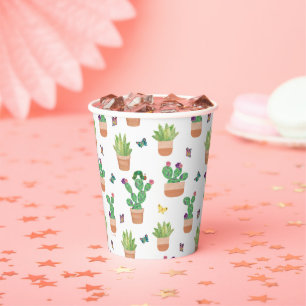 Gobelets En Papier Eric Carle Caterpillar, Cactus et Papillon Pa