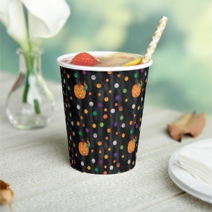 Gobelets En Papier Eric Carle   Halloween Polka Motif