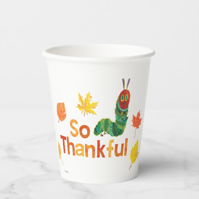 Gobelets En Papier Eric Carle | So Thankar Caterpillar (Recto)