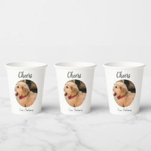 Gobelets En Papier Faveur de mariage personnalisée pour chien, photo