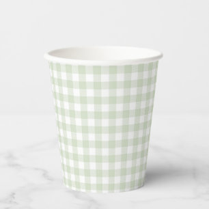 Gobelets En Papier Faye et Lauren Green Plaid