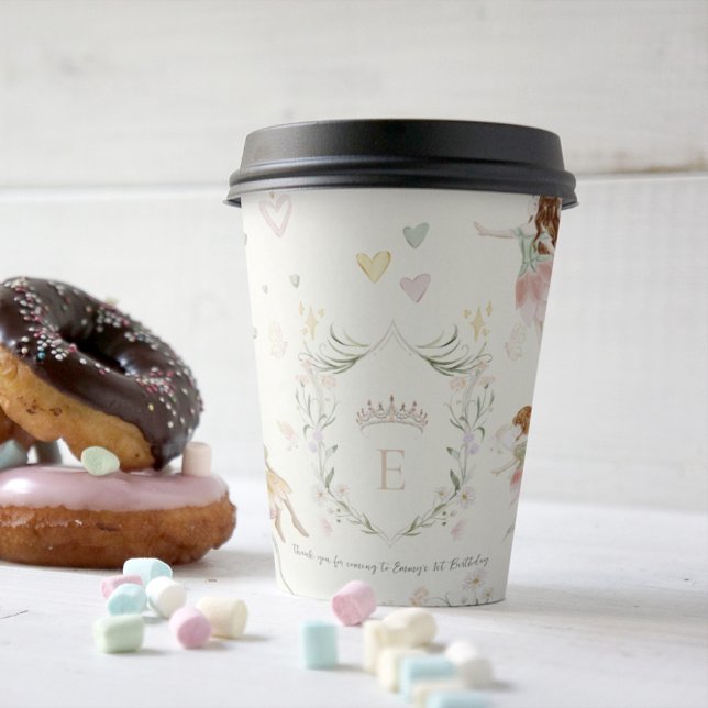 Gobelets En Papier Fée florale magique | Anniversaire (Créateur téléchargé)