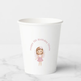 Gobelets En Papier Fée personnalisable Joyeux anniversaire