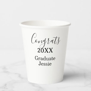 Gobelets En Papier Félicitations simples pour la remise des diplômes