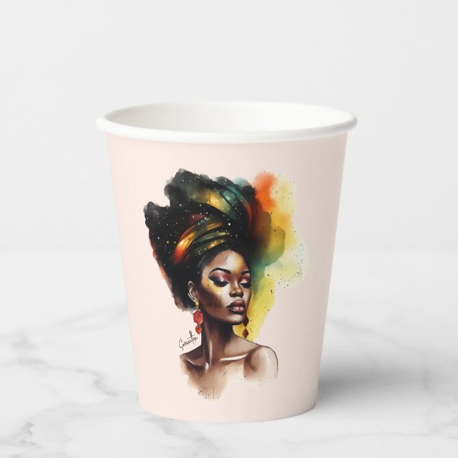 Gobelets En Papier Femmes afro-américaines autonomes (2) (Recto)