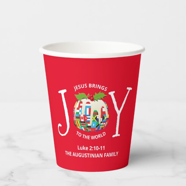 Gobelets En Papier Festive Red Christmas JOIY AU MONDE (Recto)