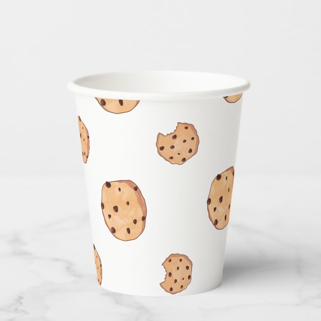 Gobelets En Papier Fête d'anniversaire de Cookie (Recto)