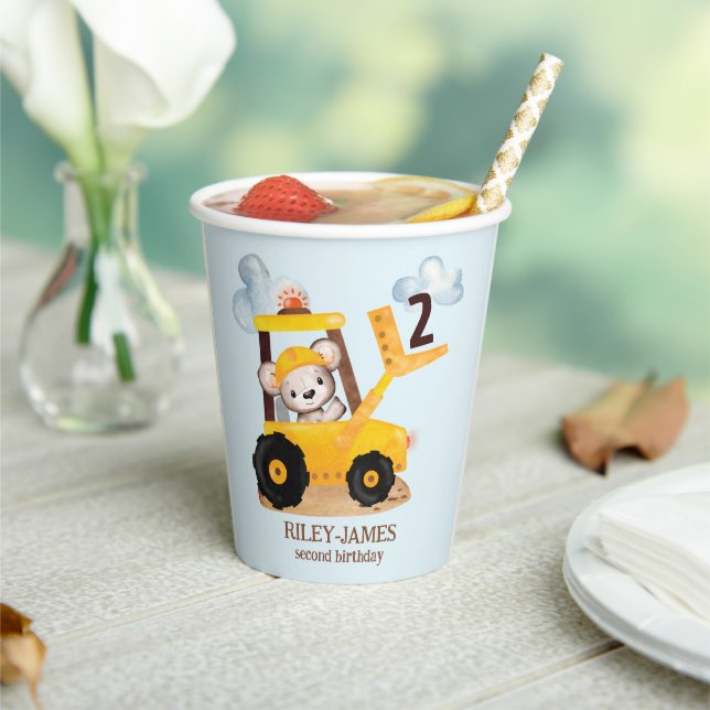 Gobelets En Papier Fête d'anniversaire de la construction (Insitu)