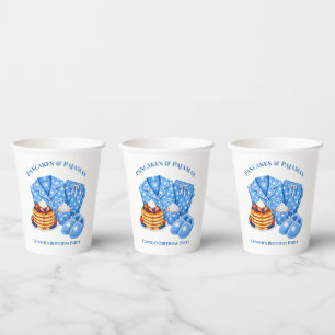 Gobelets En Papier Fête d'anniversaire garçon Gaufres et Pyjamas