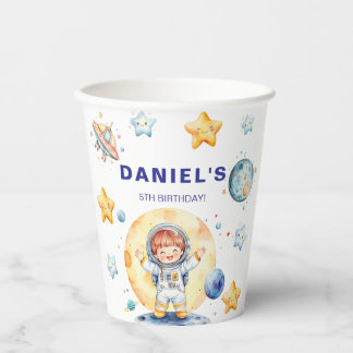 Gobelets En Papier Fête d'anniversaire personnalisée sur le thème de