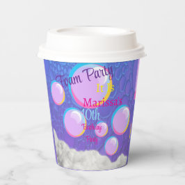 Gobelets En Papier Fête de la mousse Anniversaire