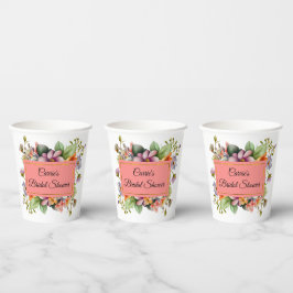 Gobelets En Papier Fête de mariage champêtre élégante