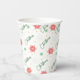 Gobelets En Papier Fête de Noël