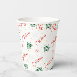 Gobelets En Papier Fête de Noël