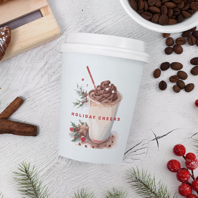 Gobelets En Papier Fête de Noël Café Mingle (Créateur téléchargé)
