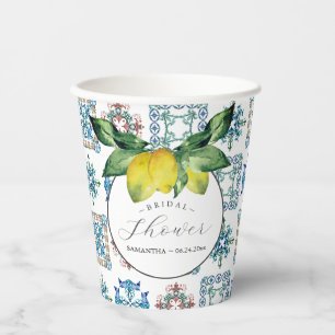Gobelets En Papier Fête des mariées citron