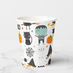 Gobelets En Papier Fête d'Halloween adorable pour enfants