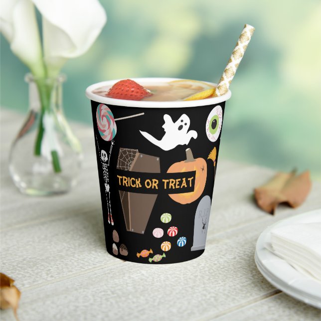 Gobelets En Papier Fête d'Halloween ou Treat Kids Halloween (Insitu)