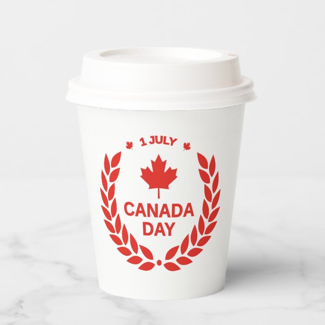 Gobelets En Papier Fête du Canada-24658 (Recto)