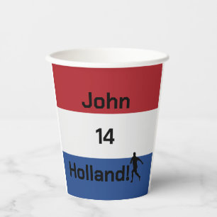 Gobelets En Papier Fête personnalisée de football américain drapeau e