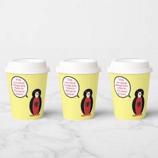 Gobelets En Papier Fête personnalisée de Mme Pingouin Arménie