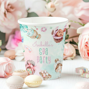 Gobelets En Papier fête spa pastel girl fête d'anniversaire
